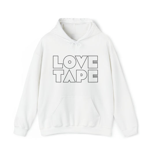 Lovetape Logo White Heavyweight Hoodie
