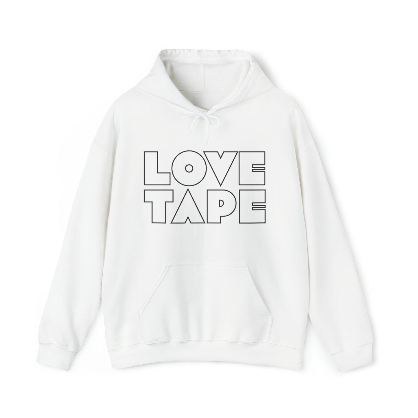 Lovetape Logo White Heavyweight Hoodie